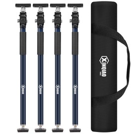 XINQIAO Adjustable Support Pole, Premium Steel Support Rod with 154 LB Capacity, Ideal for Cabinet Installing, 3rd Hand Support System, Cabinet Jacks Cargo Bars Drywalls, 27.6 in to 45.3 in, 4 PCS