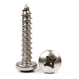 Phillips Pan Head Sheet Metal Screws 18-8 Stainless Steel - #6 x 1-3/4" Qty-250