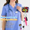 Namifin 72 PCS Funny Badge Reel with Nurse Pen Set,
