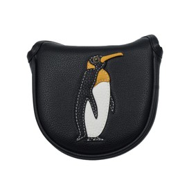 PU Leather Waterproof Golf Club Mallet Putter Covers Protector,Penguin