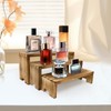 Yikaroeli Display Risers-3 Tier Wood Risers Decorative Rectangular Display Stands