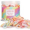 JIRIS 1000pcs Mini Hair Rubber Bands, Soft & Durable Plastic