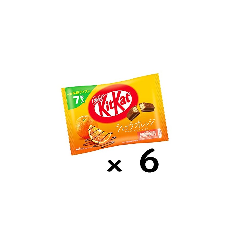 Nestle Japan Kit Kat Mini Chocolat Orange, 7 Sheets x