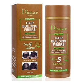 DISAAR BEAUTY Hair Building Fibers Natural Brown for Men and Women Keratin Fiber 22g / 0.78oz