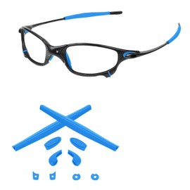 Tintart Kits de goma de repuesto para orejas y narices compatibles con Oakley Juliet Blue