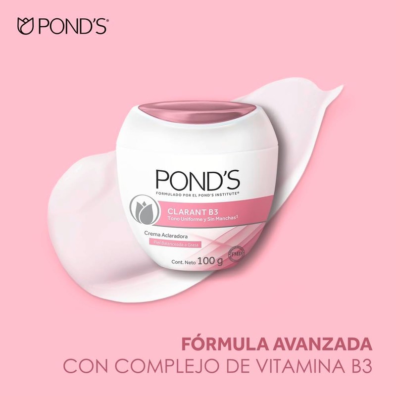 Pond's Crema Facial Anti-manchas Clarant B3 Piel Balanceada a Grasa