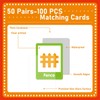 gisgfim 50 Pairs Thanksgiving Memory Matching Game Happy Fall Concentration