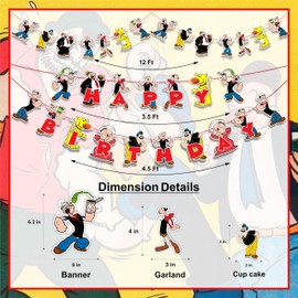 Seyal® Popye Theme Birthday Party Supplies