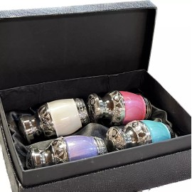 Complete Set of 4 Shades - Gorgeous Handcrafted Brass Mini Keepsakes Urns