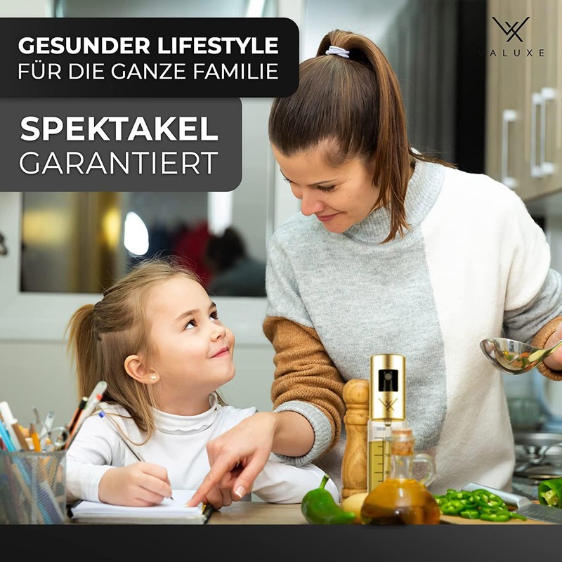 VALUXE® Premium Ölsprüher Gold – Das ORIGINAL - Extrem präzise