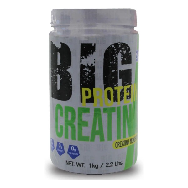 Suplemento Polvo Creatina Monohidratada 1 Kg 100 Servi Big Sabor