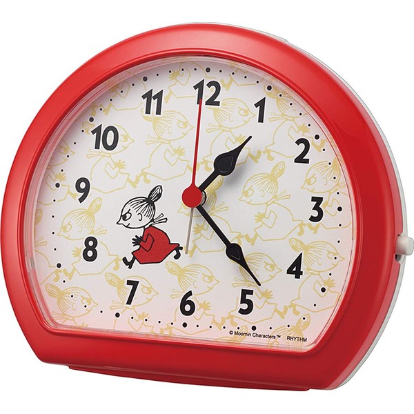 RHYTHM 4SE562MT01 Little My Alarm Clock, Moomin, Electronic Sound Alarm, 5.1 x 6.0 x 3.2 inches (13 x 15.3 x 8.3 cm)