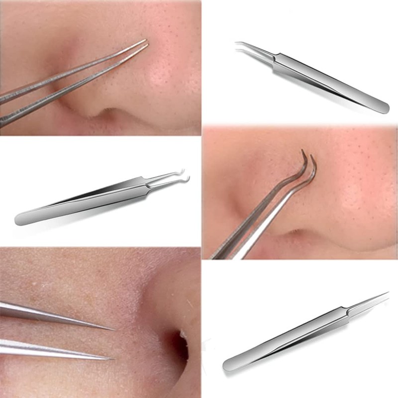 Square Plug Tweezers, Square Bottle Remover, Tweezers, Precision Tweezers, Acne