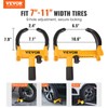 VEVOR Universal Wheel Clamp Lock, 2 Pack Adjustable Anti-Theft Tire
