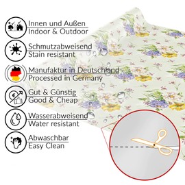 Anro Oilcloth Wax Tablecloth, Washable