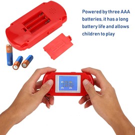 Thincol 268 in 1 2.0" Color Screen Portable Handheld Retro Games Console, Classic Video Games, Red