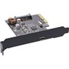 InLine® Interface Card, PCIe x4, USB 3.2 Gen.2x2, 1x USB
