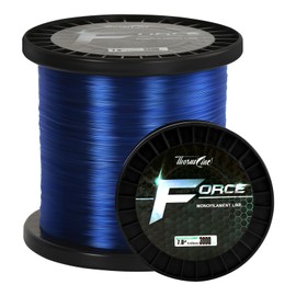 ThornsLine Force Monofilament Fishing Line - Superior Saltwater Mono Leader Materials - Exceptional Strength Nylon Fishing line 2-100lb, Abrasion Resistant Mono Line (0.80mm/80lb/1000yd, GEM Blue)