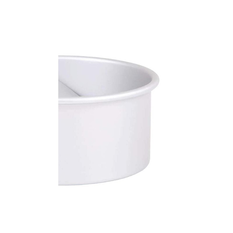 Pati-Versand 13688 Push Pan, rund, Aluminiumdruckguss, Silber, 18 x 9