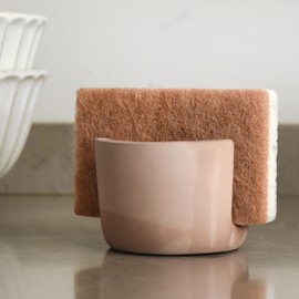 Rustic Sponge Holder for Kitchen Sink + Free Bonus eco Friendly Natural Sponge | kitchen caddy sink organizer | Farmhouse Kitchen | Sink Sponge Holder | sponge holder for kitchen sink suction | mudpie