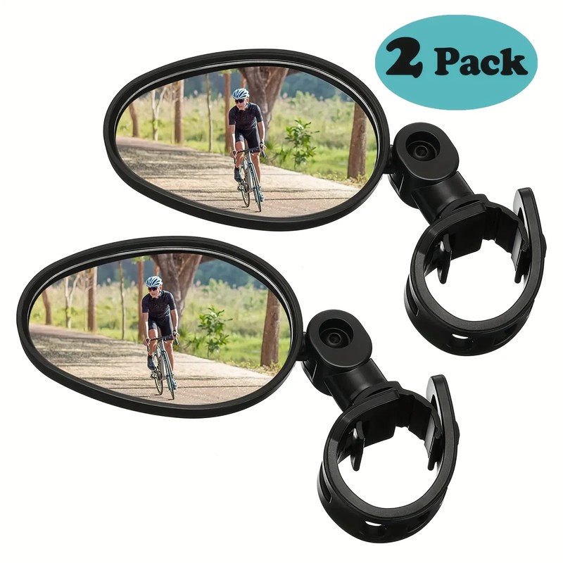 Bicycle Rearview Mirror for Safer Riding – 360° Adjustable Convex