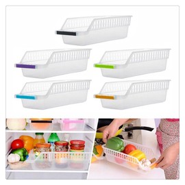 van-guard Aufbewahrungsbehälter aus Kunststoff, für Kühlschrank, Gefrierschrank und Küche, 5 Stück, zufällige Farbe