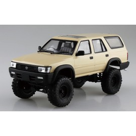 Aoshima Bunka Kyozai 1/24 The Tuned Car Series No. 72 Toyota VZN130G Hilux Surf Lift Up 1991 Plastic Model, Molded Color