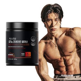 Extreme Creatine Plus Monohydrate Creatine Health Booster 300g, 1 piece / 익스트림 크레아틴 플러스 모노하이드레이트 크레아틴 헬스부스터 300g, 1개