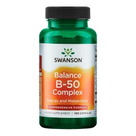 Swanson Vitaminas B-50 Complex, 100 cápsulas