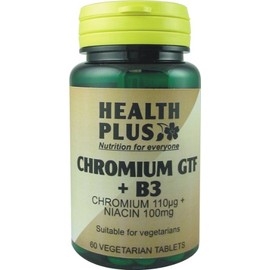 Health Plus Chromium GTF + B3 : Metabolism health : 60 tablets