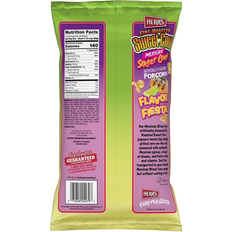 Herr's Fire Roasted Sweet Corn Mexican Street Corn Popcorn 4