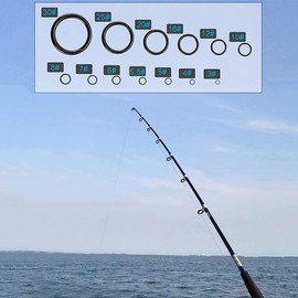 Rod Repair Kit 13 Sizes 26 Pcs 3.3-30mm Diameter Fishing Rod Tip Repair Kit Top Guide Ring Ceramic Ring Fishing Rod Guide Tip Fishing