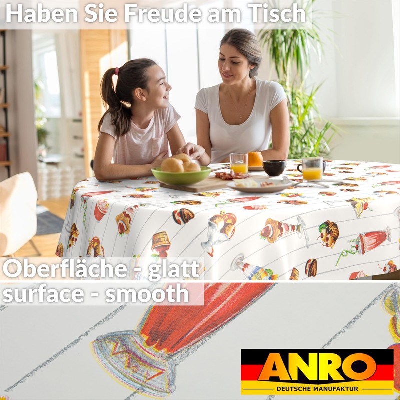 Oilcloth Tablecloth Washable Oilcloth Garden Tablecloth Outdoor Indoor Oval 180