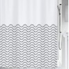 Spirella 180 x 200 cm, Black Vagues Collection, Textile Shower