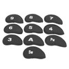10Pcs Golf Iron Covers Set Clear Numbers Soft Protective Golf