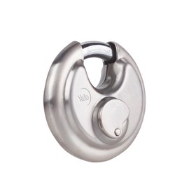 Yale - YE130/70/165/1 Hochsicherheit 70 mm Edelstahl -Diskus -Vorhängeschloss - geschlossener Häutchen mit geschlossenem Stahl - 3 Tasten