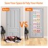 iMounTEK Over The Door Shoes Rack 24-Pocket Crystal Clear Organizer