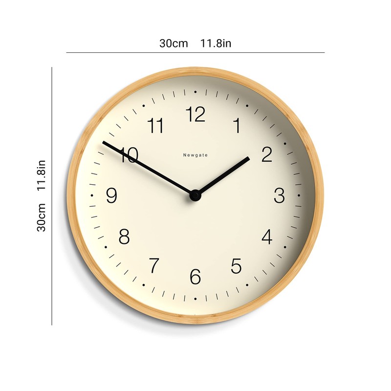 NEWGATE® Bali Wall Clock in Bamboo - Medium Wall Clocks