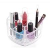 DJUNXYAN 8 Compartments Heart Shaped Transparent Acrylic Lipstick Makeup Brush