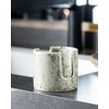 Zoeeker Kitchen Sink Sponge Holder, Dish Sponge Rack Ceramic Brush