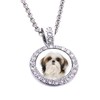 PJ4U Shih Tzu Dog Pet Family Silver Colour Necklace With