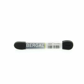 Bergal Shoelaces, Black, Flat, 7.0 mm Wide, 1 Pair, Nero (Nero)