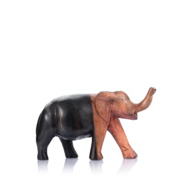 Exquisite Hand-carved African Elephant Sculpture | Premium Wooden Elephant Figurine | Decorative Home Accessories For Living Room, Office, Desktop, Bookshelf for Animal Lovers (Mixed)