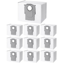 Jissta 10 Staubbeutel Zubeh?r f1r Roborock S8+/S8 Pro Ultra/S7 MaxV Ultra/S7 Pro Ultra/Q7+/Q7 Max+/ Q5+/ T8 Staubsauger Absaugstation,Gro?er Kapazit?t Filter Ersatzbeutel Zubeh?r Staubsaugerbeutel