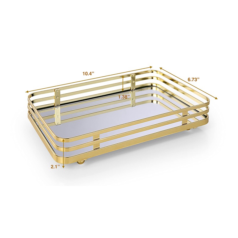 SunnyPoint Classic Decorative Vanity Perfume Dresser Jewelry Organizer Makeup Mirror