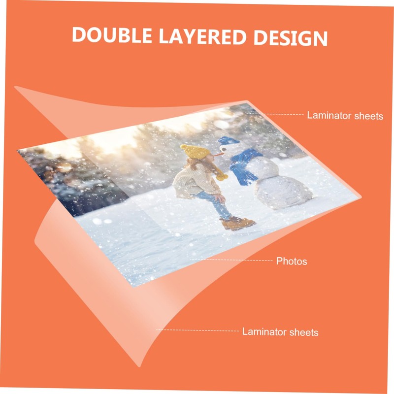 Operitacx 100pcs Card Laminating Film Large Lamination Material Scratch Water