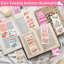 Laffact Cowboy Romance Reader Bookmarks, 120Pcs Book Lover Birthday Gifts