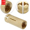 M12 Wall Anchor, Set of 10, Brass Dowels, 12 mm,