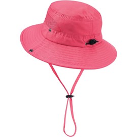 boocooberg Sun Hat Baby Boy Girl Children's Baby Sun Hat with Chin Strap, Cotton Sun Hat for Baby Children, Beach Hat for Boys Girls Children Fishing Hat Sun Hat Summer Outdoor, pink