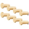 Wood Wall Hooks – 8 Pcs Decorative Wooden Hooks for